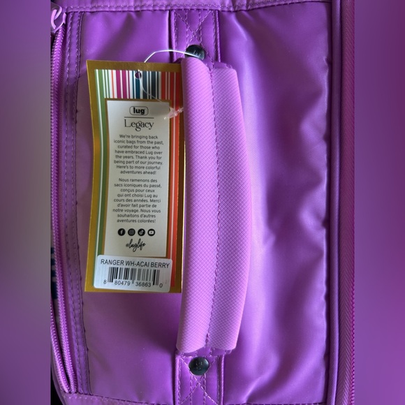 LUG RANGER WHEELIE LUGGAGE AÇAI BERRY NWT - Picture 8 of 10